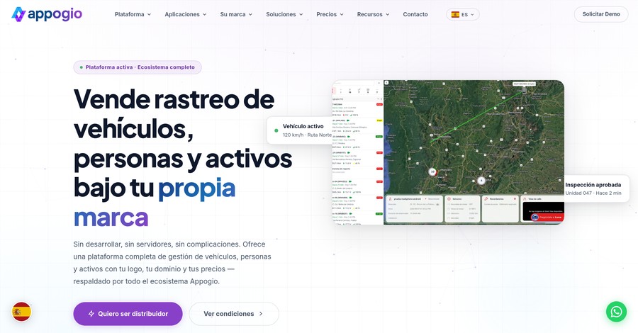 Página de inicio de Appogio
